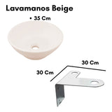 Combo Lavamanos Con Grifería Y Platina (no Requiere Mueble)