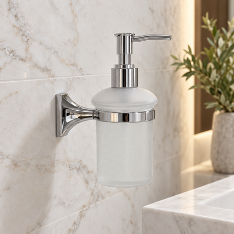 Dispensador de Jabón Cromado para Baño