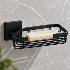 Jabonera Pesada Negra Para Baño
