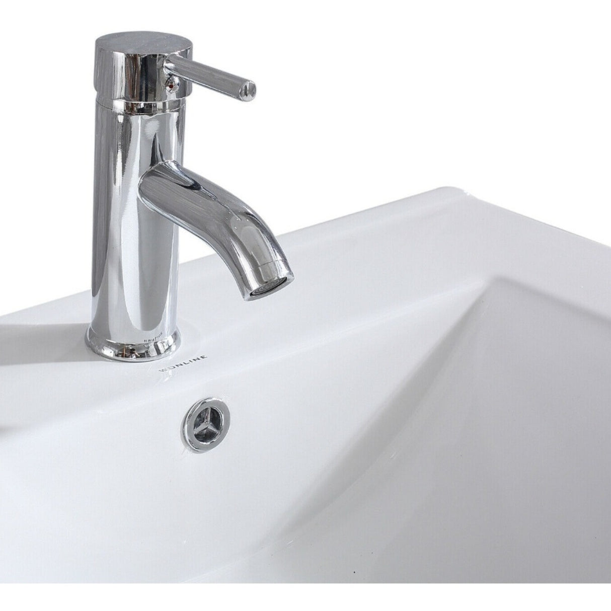 Kit Lavamanos 60x47 De Mueble-griferia Y Desagüe Sifón Tames