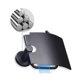 Porta Rollo con Tapa Negro Mate para Baño | Accesorio Moderno y Elegante