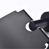 Porta Rollo con Tapa Negro Mate para Baño | Accesorio Moderno y Elegante