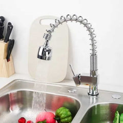 Grifería Monocontrol Lavaplatos Semi Industrial Satin con Cabezote Extraíble 33 cm Acero 304
