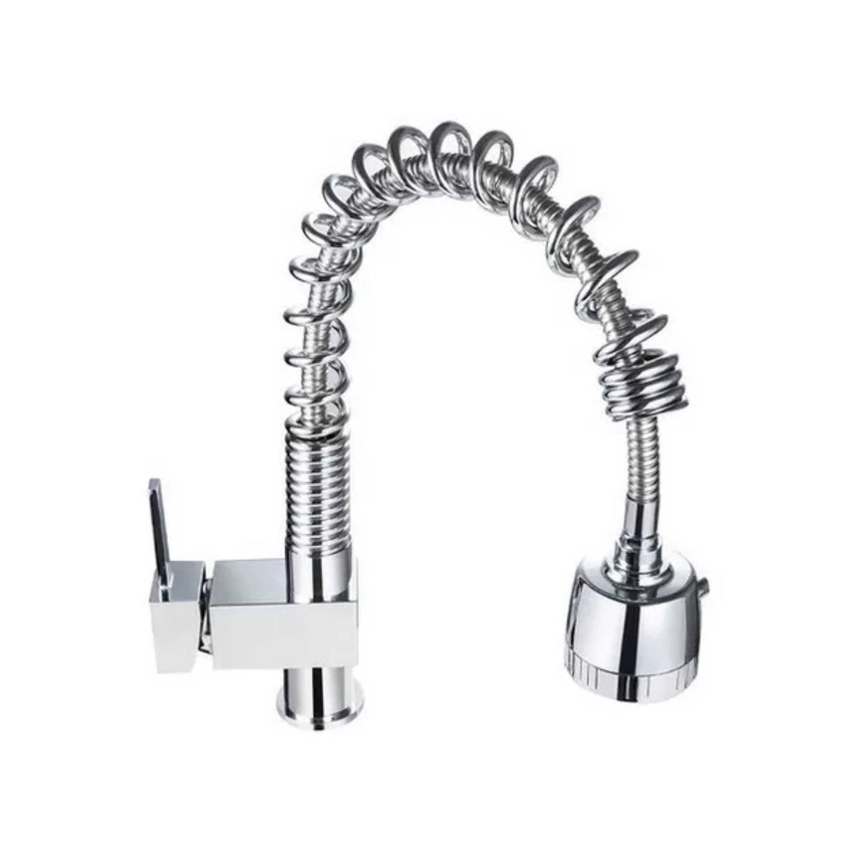 Grifería Monocontrol Lavaplatos Semi Industrial Satin con Cabezote Extraíble 33 cm Acero 304