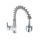 Grifería Monocontrol Lavaplatos Semi Industrial Satin con Cabezote Extraíble 33 cm Acero 304