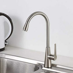 Grifería Monocontrol Lavaplatos Rombo Cromado 39 cm | Diseño Moderno para Cocina