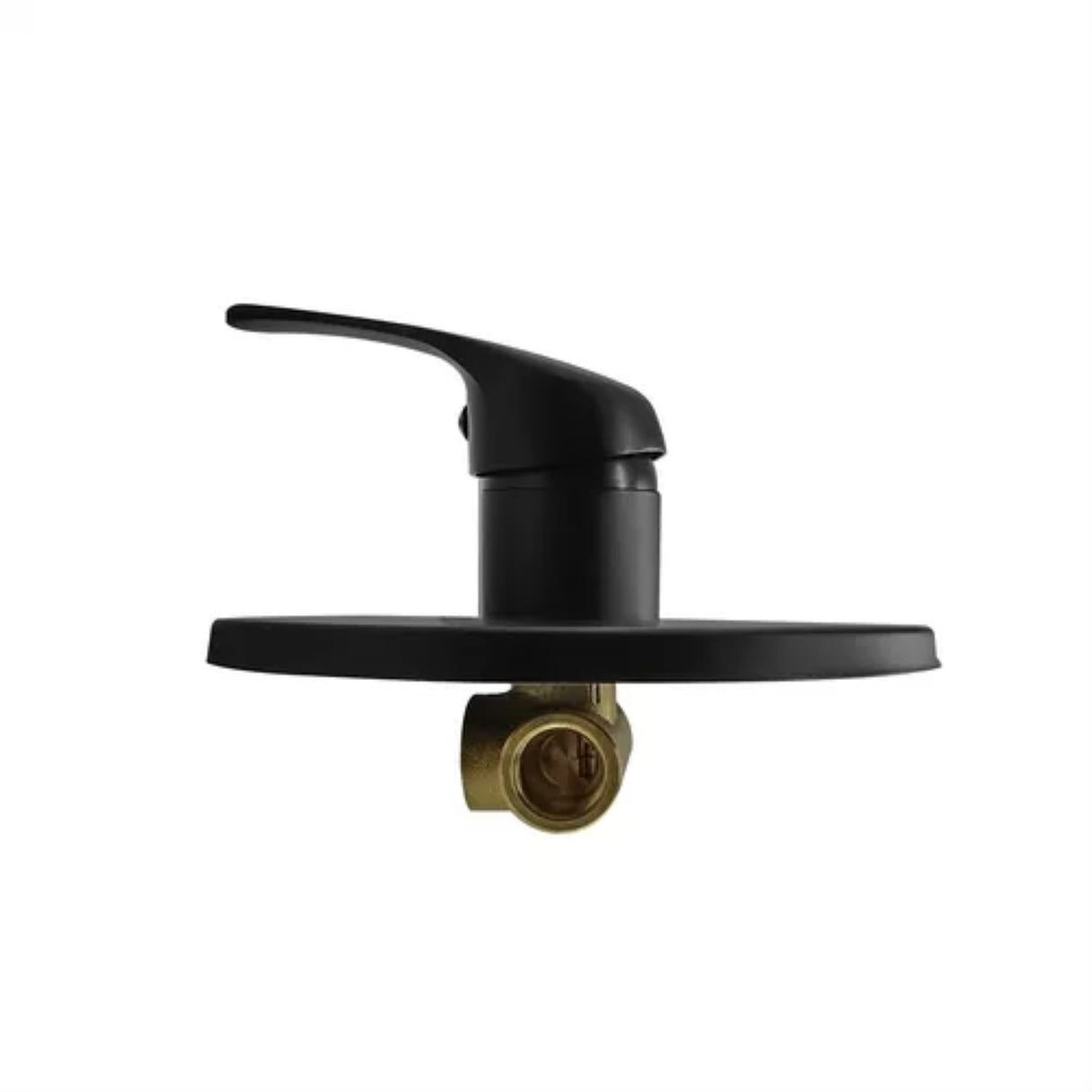 Monocontrol ducha redonda negra