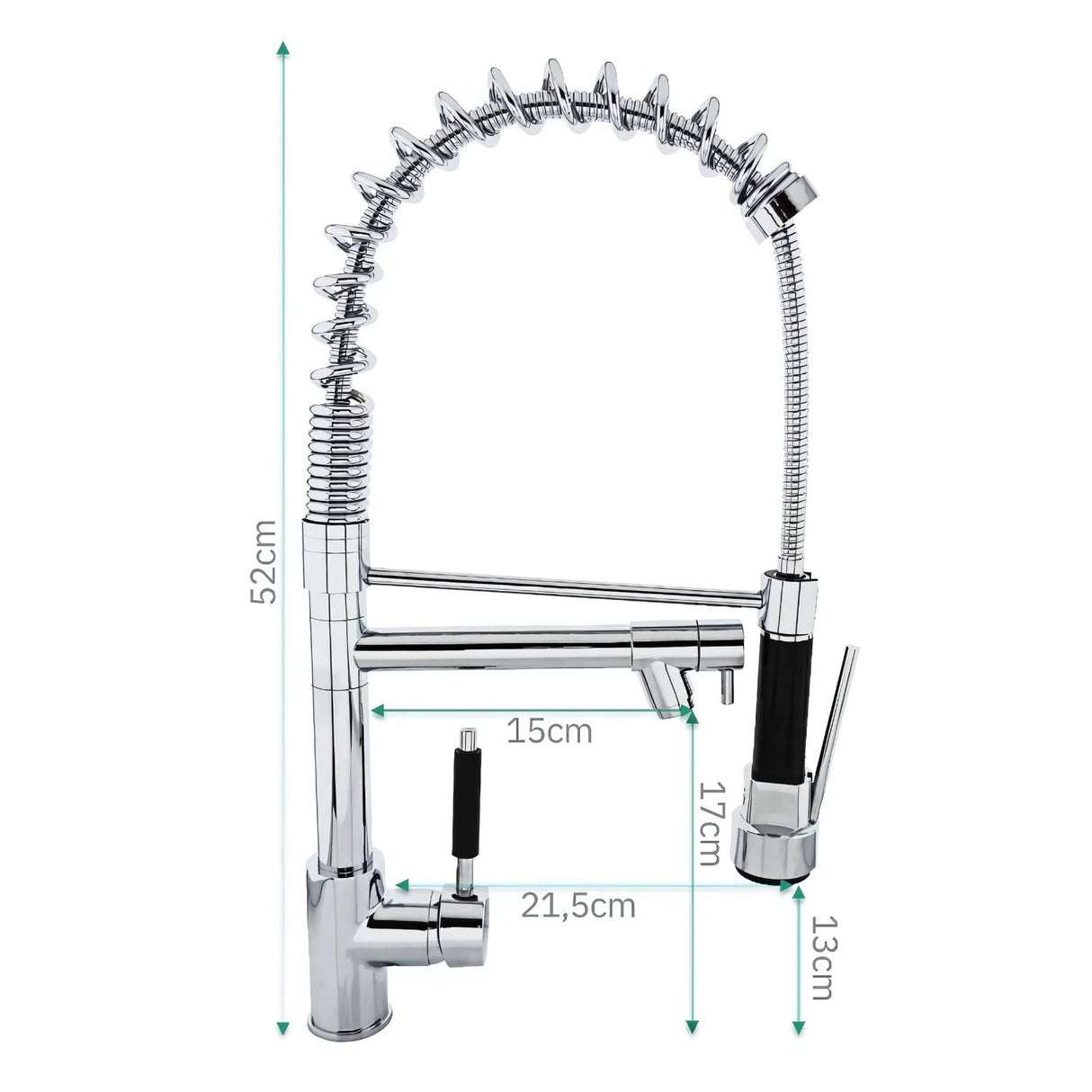 Grifería Monocontrol Espiral Gourmet Doble Salida