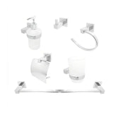 Kit de Accesorios de Baño Cromado de 6 Piezas