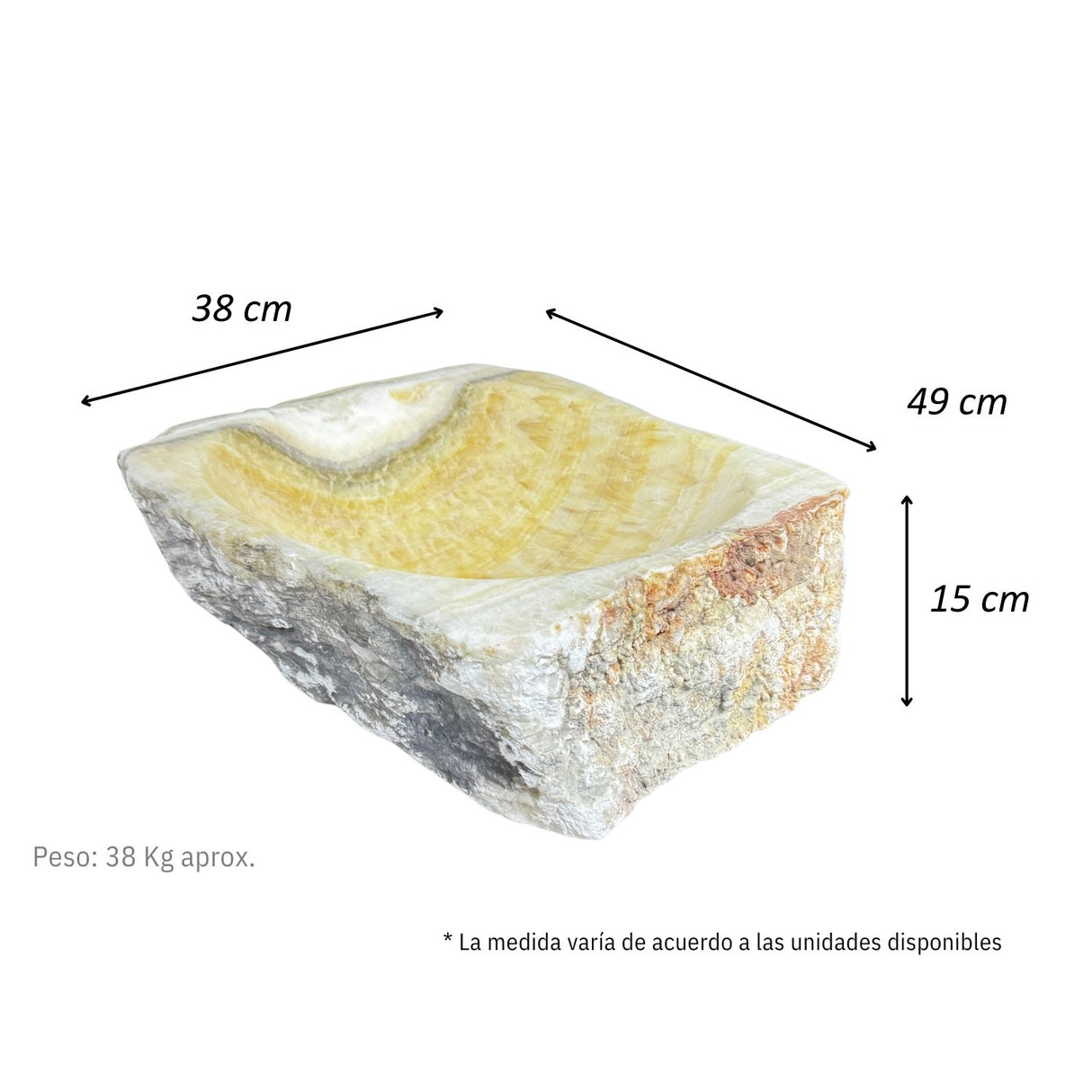 Lavamanos en Piedra Natural Linea Quarzo Amarillo