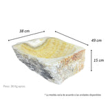 Lavamanos en Piedra Natural Linea Quarzo Amarillo