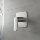 Mezclador Ducha Monocontrol Volare Gris Concreto Diseño Moderno