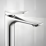 Lavamanos Monocontrol Alto Volare Níquel Texturizado Diseño Moderno