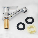 Llave Lavamanos Palanca Cuerpo Metalico Entrada Bronce Color Cromado
