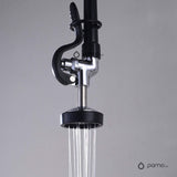 Grifería Cocina Industrial Pared Metálica - Cromo - 8” (20 cm) - Racores Ajustables