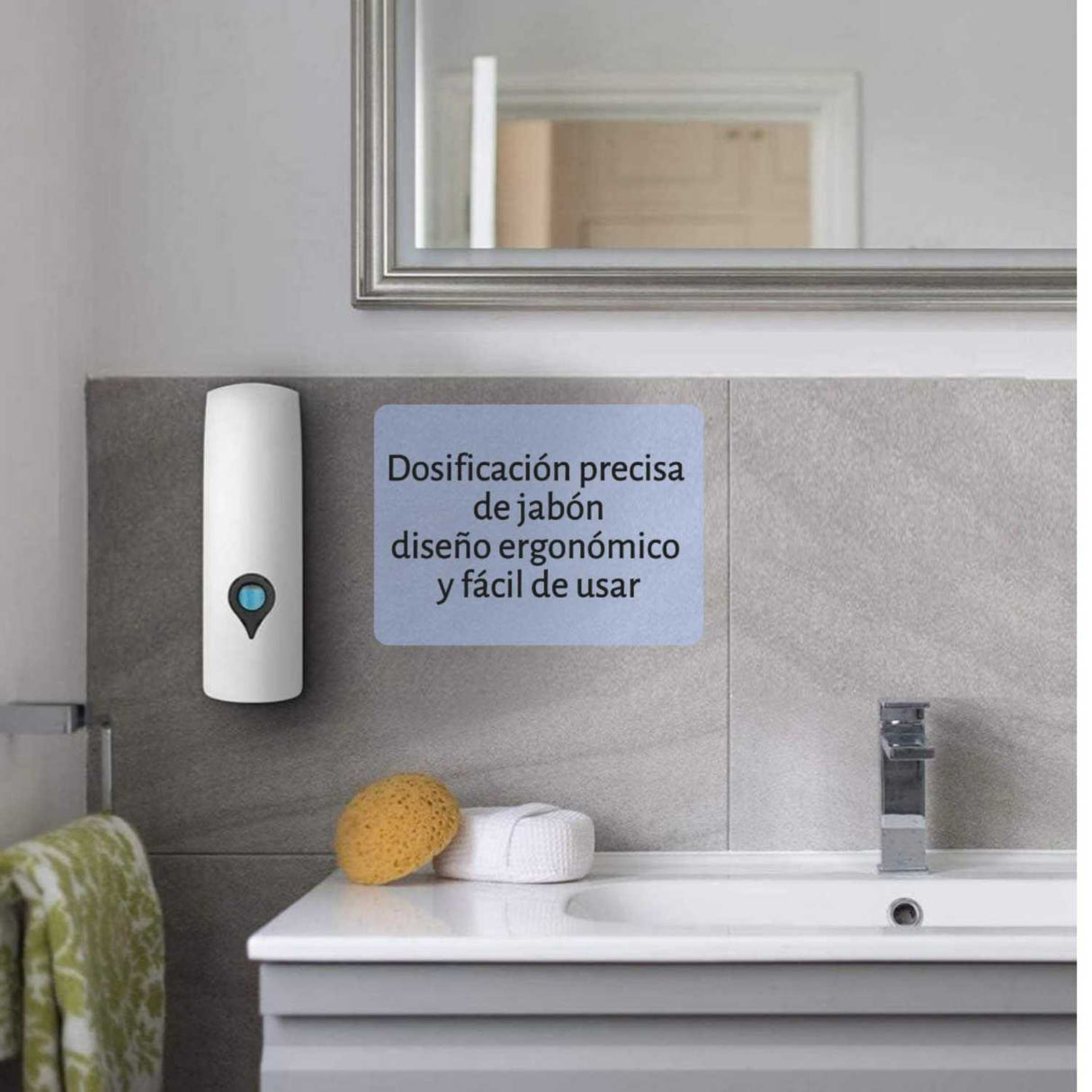 Dispensador de Jabón Líquido o Espuma 1000 ml – Montaje en Pared