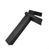 Grifería Monocontrol Alta Cascada Negra Mate 29 cm para Lavamanos Sobreponer