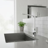 Grifería Monocontrol Vertical Düsseldorf Cromada para Lavaplatos con Alcance de 24 cm