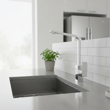 Grifería Monocontrol Vertical Düsseldorf Cromada para Lavaplatos con Alcance de 24 cm