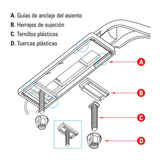 Asiento Sanitario Caída Lenta Lujo Universal