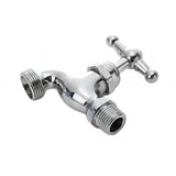 Llave Terminal Cromada 1/2” – Grifo Metálico Resistente para Uso Doméstico y Exterior