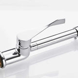 Griferia Lavaplatos Industrial Monocontrol Cromada Flexible