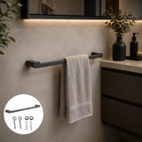 Toallero de Barra Kassel Gris Níquel Satinado Antihuellas 60 cm