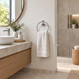 Toallero Redondo Cromado Para Baño