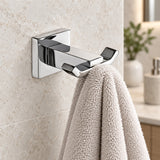 Perchero Metálico Cromado Para Baño