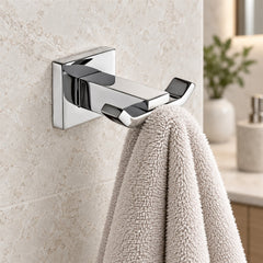 Perchero Metálico Cromado Para Baño
