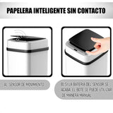 Papelera Inteligente con Sensor Automático 15L
