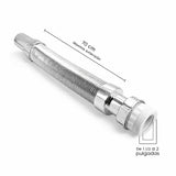 Kit Lavamanos Sobreponer Canoa Blanco + Push + Sifón Flexible Cromado