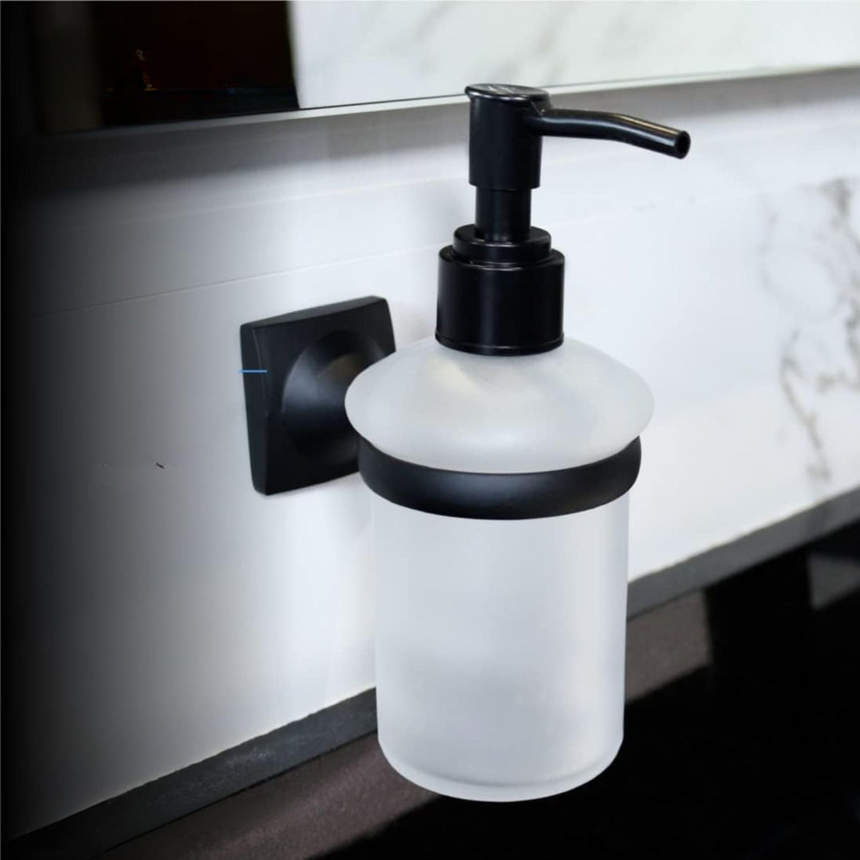 Set De Accesorios Baño Negro Metálico Línea Quadrato Negro Mate  4 Piezas– Alta Calidad