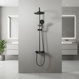 Columna De Ducha Mezcladora Alta Lusso Gris Concreto Monocon