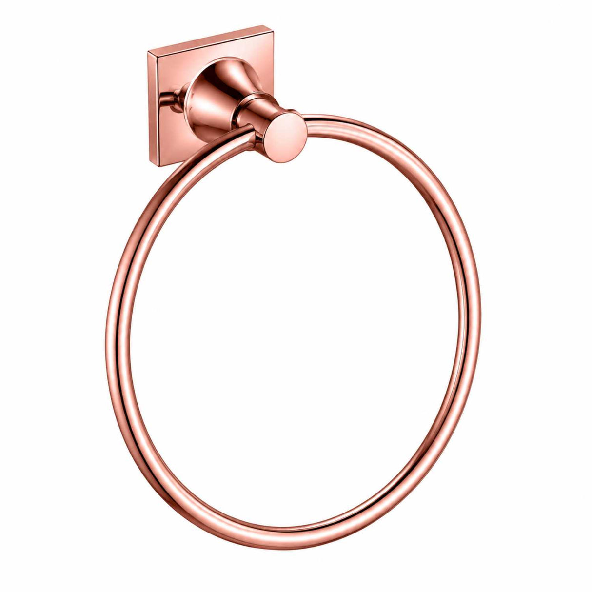 Juego de Accesorios de Baño Lujo Oro Rosa 6 Piezas con Toallero, Portarrollos y Jabonera