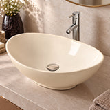 Lavamanos Sobreponer Ovalado Beige 40 X 33 Cm