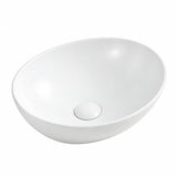 Lavamanos Sobreponer Ovalado Blanco Mate 40 X 33 Cm, vista del producto