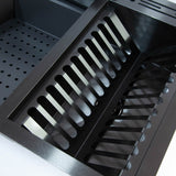 Lavaplatos Moderno Acero Inoxidable 304 Con Escurridor Panal