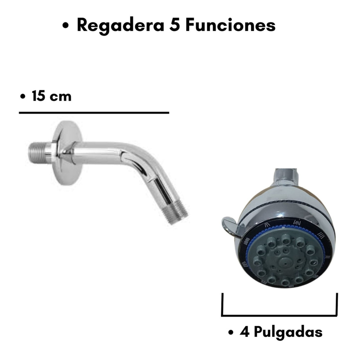 Regadera 5 Funciones Relajante Mas Tubo