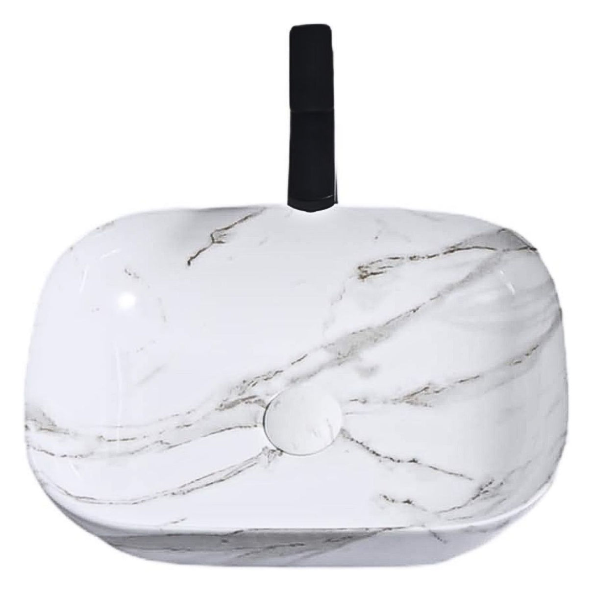 Lavamanos Rectangular Carrara Mate 455x325x135 Cm