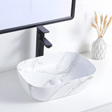 Lavamanos Rectangular Carrara Mate 455x325x135 Cm