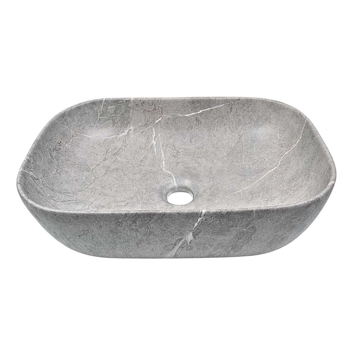 Lavamanos Sobreponer Rectangular Gris 45.5 x 32.5 x 13.5 cm | Diseño Moderno para Baño