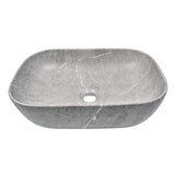 Lavamanos Sobreponer Rectangular Gris 45.5 x 32.5 x 13.5 cm | Diseño Moderno para Baño