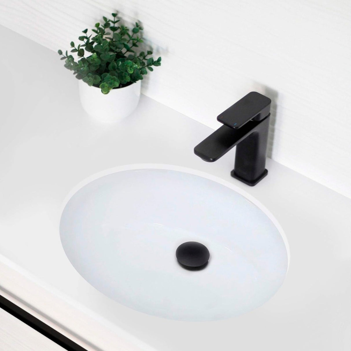 Lavamanos Blanco En Porcelana Diseño Redondo 33 Centímetros