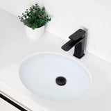 Lavamanos Blanco En Porcelana Diseño Redondo 33 Centímetros