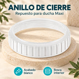 Anillo de cierre blanco para ducha Maxi: rosca interior