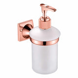 Juego de Accesorios de Baño Lujo Oro Rosa 6 Piezas con Toallero, Portarrollos y Jabonera