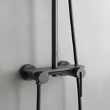 Columna De Ducha Mezcladora Alta Lusso Gris Concreto Monocon