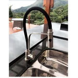 Set Lavaplatos Gris 50x45 cm en Acero Inoxidable 304 + Griferia Monocontrol
