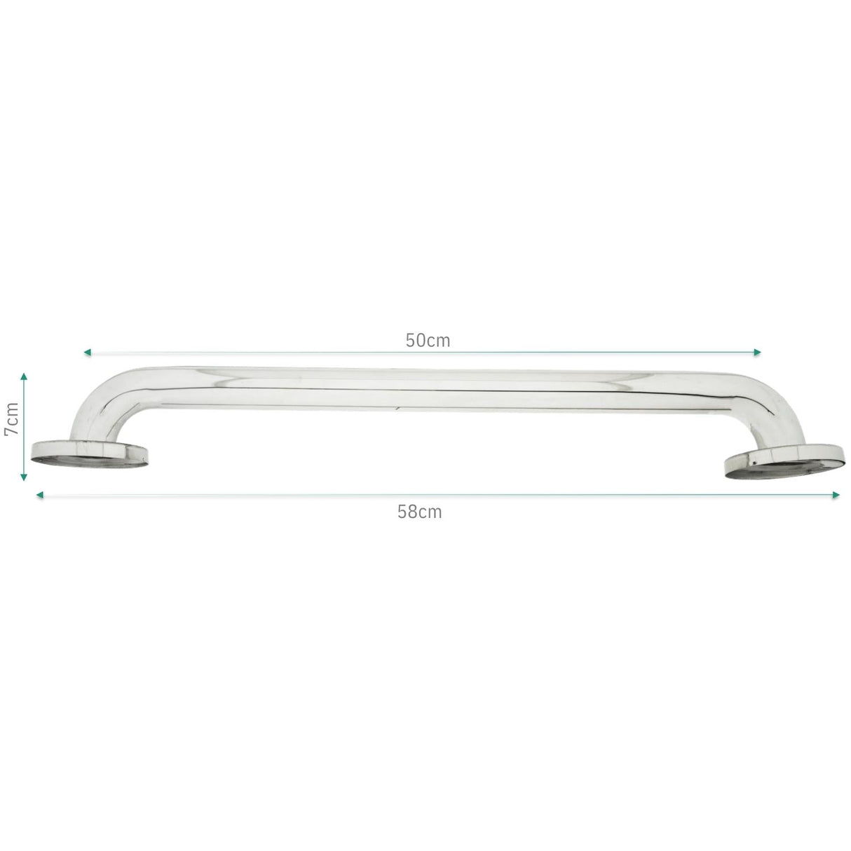 Barra de Seguridad en Acero Inoxidable Alta Calidad 30 - 40 - 50 - 60  cm - Superficie Lisa y Brillante, alta calidad